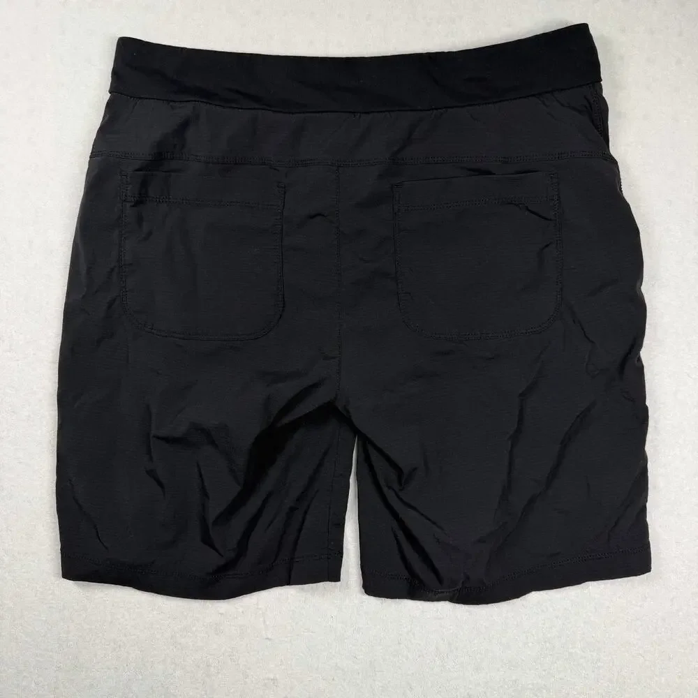 Athleta Trekkie Bermuda 2.0 Shorts Women’s Size 12 Black Hiking Stretch